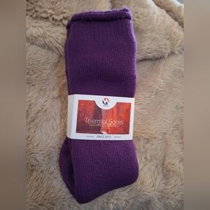 High Camp Thermal Purple Socks NWT